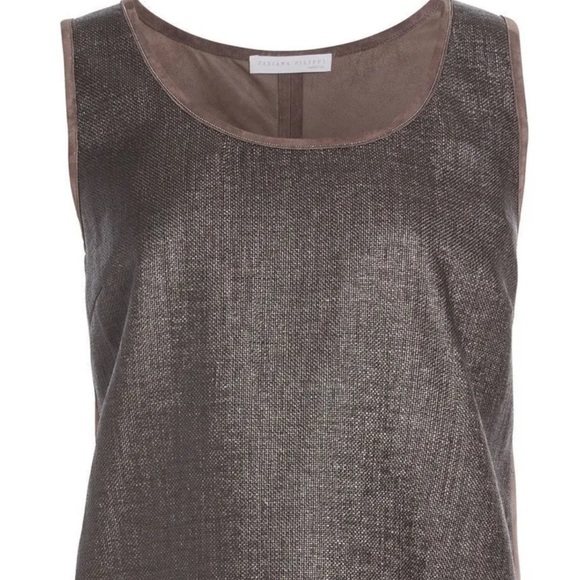 Fabiana Filippi Raffia and Suede Top - Picture 5 of 12